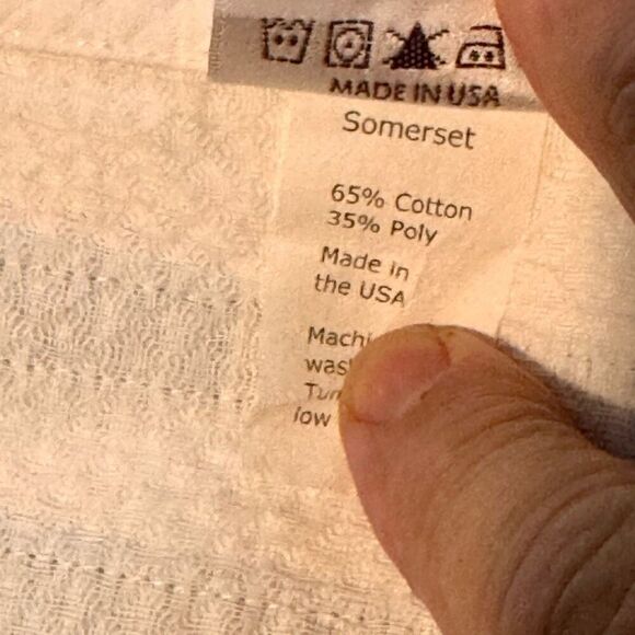 Legacy Home Fine Linens White/Seafoam King Coverlet - Picture 7 of 9